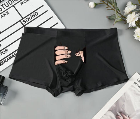 Panteazy's Black Printed Couple Lingerie Soft Silky Handfeel- Brief & Panty (*Choose Men & Women sizes SEPERATELY- WEBSITE's PRICE IS NOT OF A PAIR) Gift for Girlfriend & Boyfriend