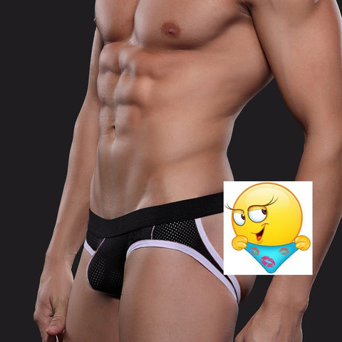 Panteazy's Men's Mesh Hole Breathable Jockstrap Underwear