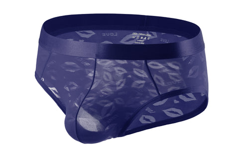 Panteazy's Menswear Self Lips Designed Nylon Spandex Stretch Fabric's Frenchie Brief- Dailywear, Soft & Comfortable
