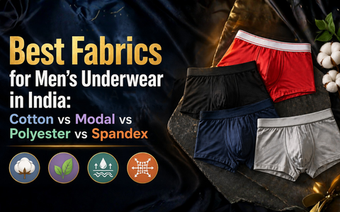 Best Fabrics for Men's Underwear in India: Cotton vs Modal vs Polyester vs Spandex