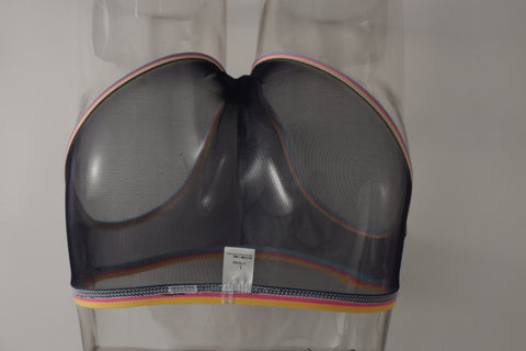Men's Frenchie Transparent Panty with Rainbow Trim & Sheer Mesh Pouch Detail