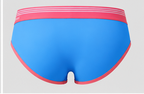 Men's Athletic Cotton Briefs | Blue & Coral Comfortable Underwear
