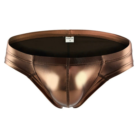 Panteazy Metallic Bronze Low-Rise Brief – Bold & Sexy Men’s Underwear
