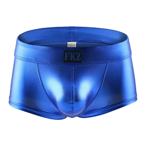 Panteazy Electric Blue Metallic Boxer Brief – Sexy, Supportive, and Bold