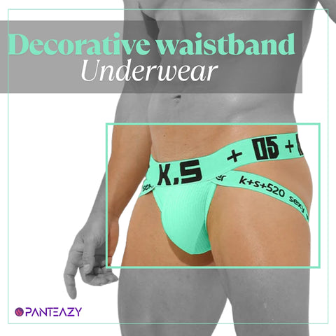 Panteazy's Men's Decorative waistband Fashion Jockstrap Underwear