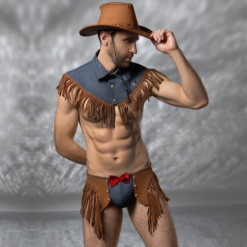 Cowboy Bodysuit Dress | Panteazy Western Fantasy Outfit