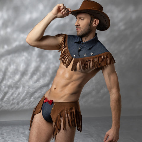 Cowboy Bodysuit Dress | Panteazy Western Fantasy Outfit