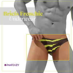 Panteazy's Men Back Design Printed Briefs Frenchie Underwear