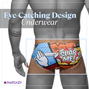 PANTEAZY Men's Trendy Printed Brief – Eye-Catching Design, Perfect Fit
