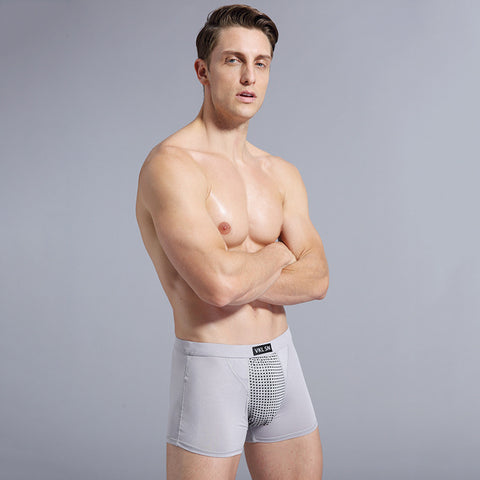 Men's Breathable Mesh Boxer Briefs with Magnetic Pouch Design – Comfort Fit Trunk