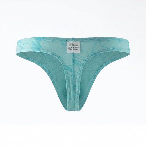 PANTEAZY Men's Thong Underwear Soft Stretch Printed G-String Brief