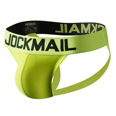 Panteazy's Men Nylon Spandex Wide Belt Jockmails Jockstraps -Underwear Undergarments