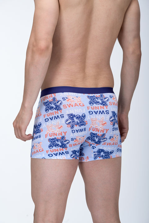 Pack of 3 ~ Panteazy's Menswear Basic Printed underwear with Bonded details