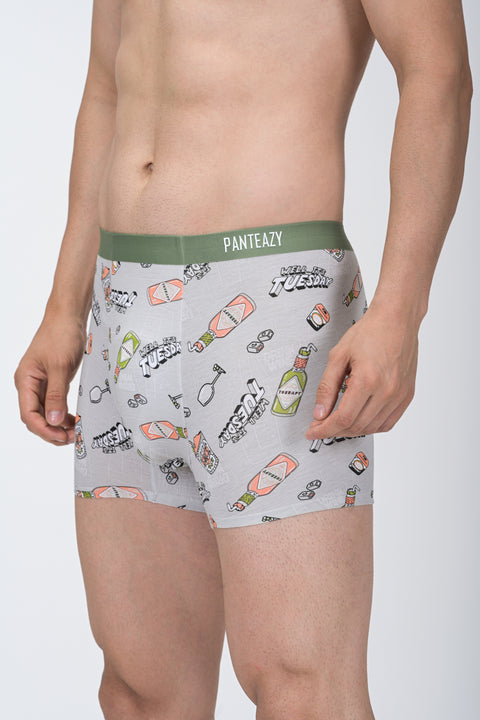 Pack of 3 ~ Panteazy's Menswear Basic Printed underwear with Bonded details