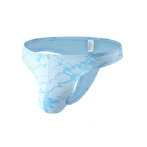 PANTEAZY Men's Thong Underwear Soft Stretch Printed G-String Brief