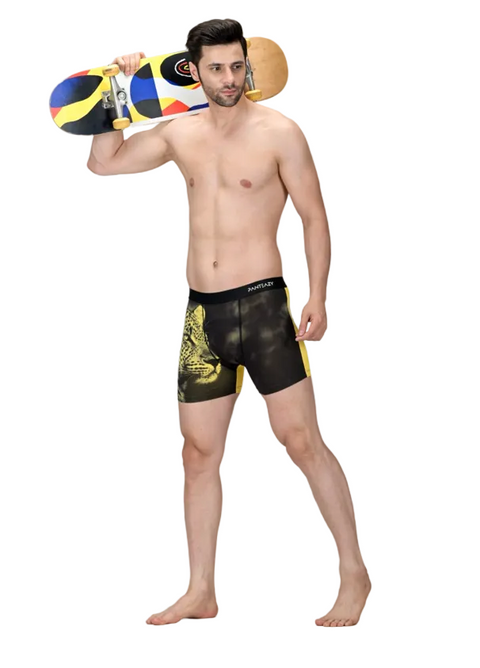 Men’s Leopard Print Boxer Briefs – Bold Style, All-Day Comfort | Premium Innerwear