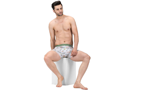 Panteazy's Menswear Basic Printed underwear with Bonded details