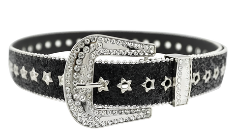 High Fashion Premium Women Belts for Club and Party Dresses (Wide Buckle Black- ZPE0133)