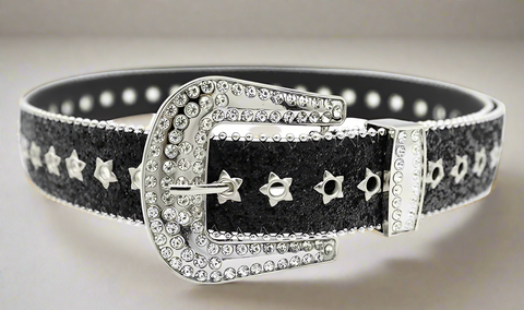 High Fashion Premium Women Belts for Club and Party Dresses (Wide Buckle Black- ZPE0133)