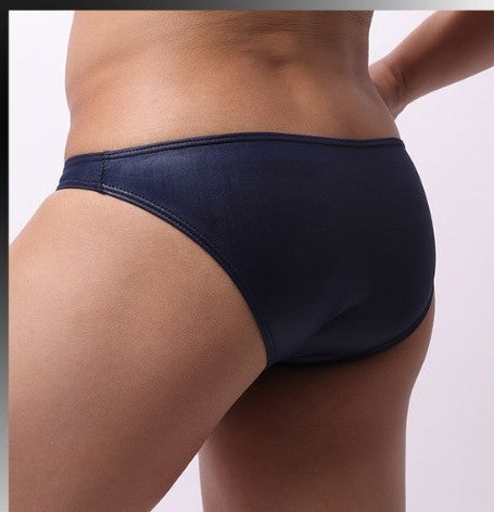 Panteazy's Men faux leather nightclub low waist Frenchie brief (Copy)