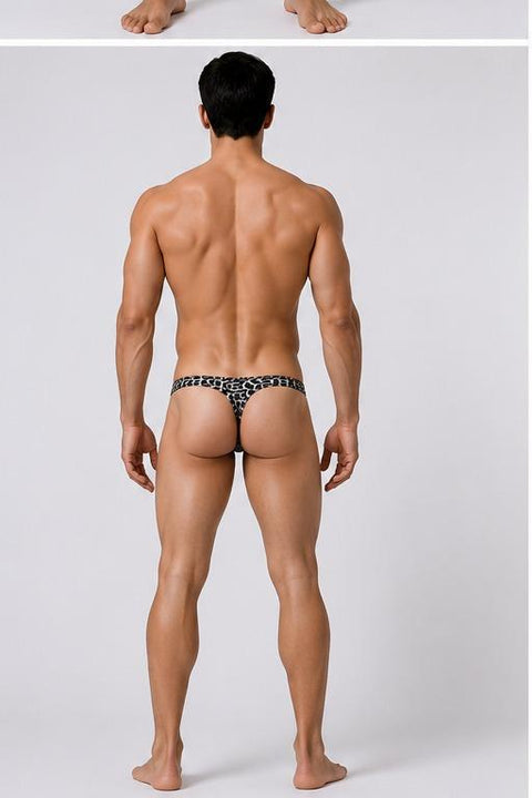 Panteazy's Men's Leopard print Frenchie Brief Underwear