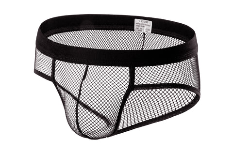 Panteazy's Men's See through Mesh Frenchie Brief Underwear