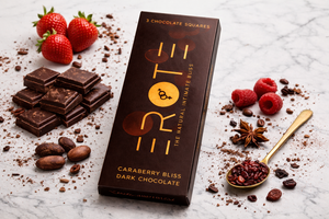 EROTE Cranberry Bliss Premium Dark Chocolate Perfect for Couples and Special Moments