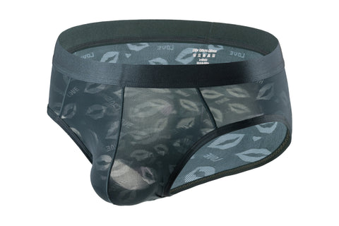 Pack of 3 ~ Panteazy's Menswear Self Lips Designed Nylon Spandex Stretch Fabric's Frenchie Brief- Dailywear, Soft & Comfortable