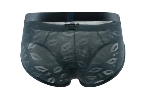 Pack of 3 ~ Panteazy's Menswear Self Lips Designed Nylon Spandex Stretch Fabric's Frenchie Brief- Dailywear, Soft & Comfortable