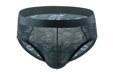 Pack of 3 ~ Panteazy's Menswear Self Lips Designed Nylon Spandex Stretch Fabric's Frenchie Brief- Dailywear, Soft & Comfortable