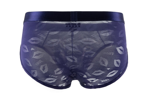 Pack of 3 ~ Panteazy's Menswear Self Lips Designed Nylon Spandex Stretch Fabric's Frenchie Brief- Dailywear, Soft & Comfortable
