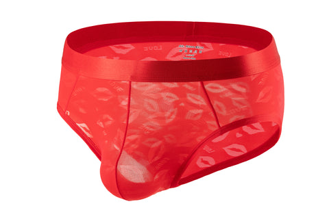 Pack of 3 ~ Panteazy's Menswear Self Lips Designed Nylon Spandex Stretch Fabric's Frenchie Brief- Dailywear, Soft & Comfortable