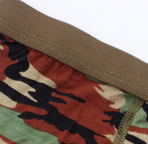 Panteazy's Military Print Menswear Brief Boxer Shorts -Soft Modal Spandex Stretch Menswear Undergarment Underwear