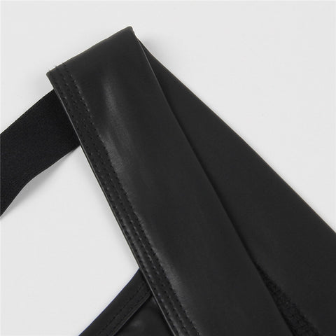 Panteazy's Jockmail glossy leatherette men’s brief