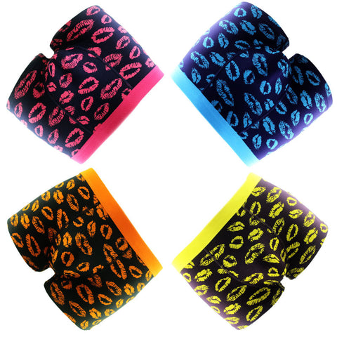 Panteazy's Lips Print Daily Menswear Brief Boxer -Soft Modal Spandex Stretch Menswear Underwear Undergarment