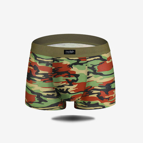 Panteazy's Military Print Menswear Brief Boxer Shorts -Soft Modal Spandex Stretch Menswear Undergarment Underwear