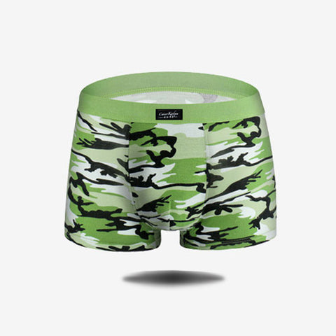 Panteazy's Military Print Menswear Brief Boxer Shorts -Soft Modal Spandex Stretch Menswear Undergarment Underwear